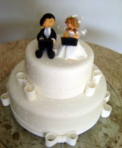 bolo de casamento dois andares