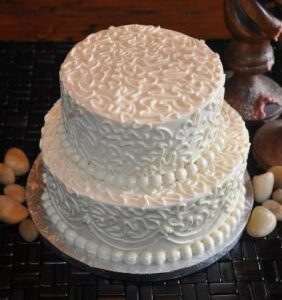 bolo de casamento de chantilly