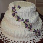 bolo de casamento com chantilly
