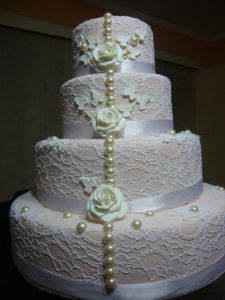 maquete de bolo de casamento