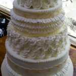 bolo de casamento de chantilly
