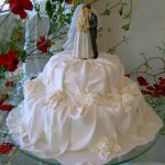 bolo de casamento simples
