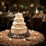 mesa de bolo de casamento